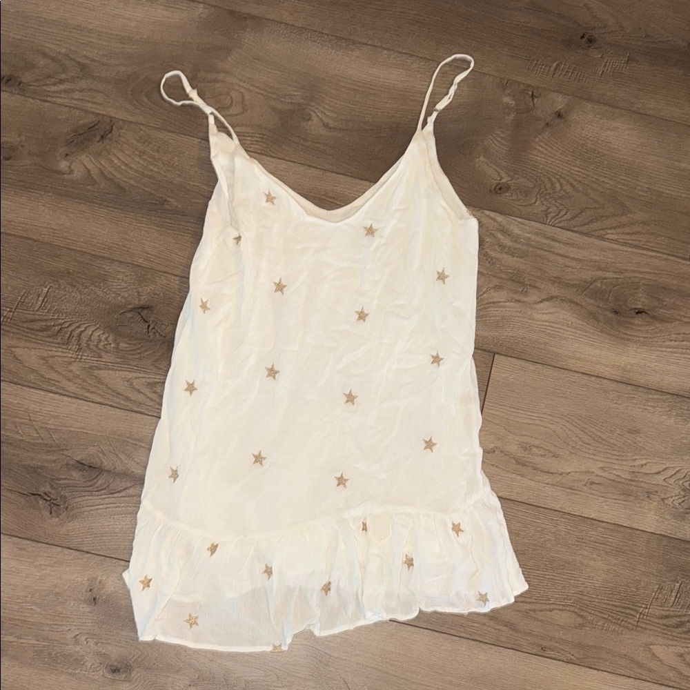 White Dress with Star Accents